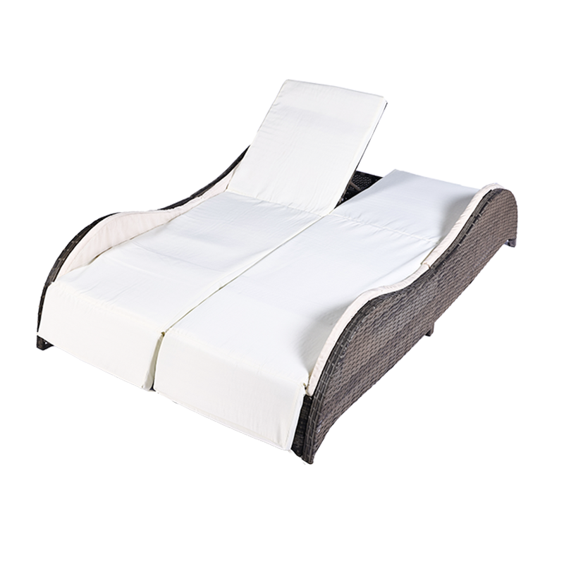 Altitudo qualitas velit supellex Rattan sol sella Wavy Double Sunbed